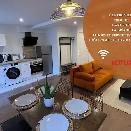 דירה Le Jardin Niortais - Hyper Centre- Proche Gare - Paisible - Grand Jardin Prive, Wifi Hd -netflix *